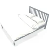 Bb Loisir Lit 2 places 140x190cm Gris PARVI inclus sommier