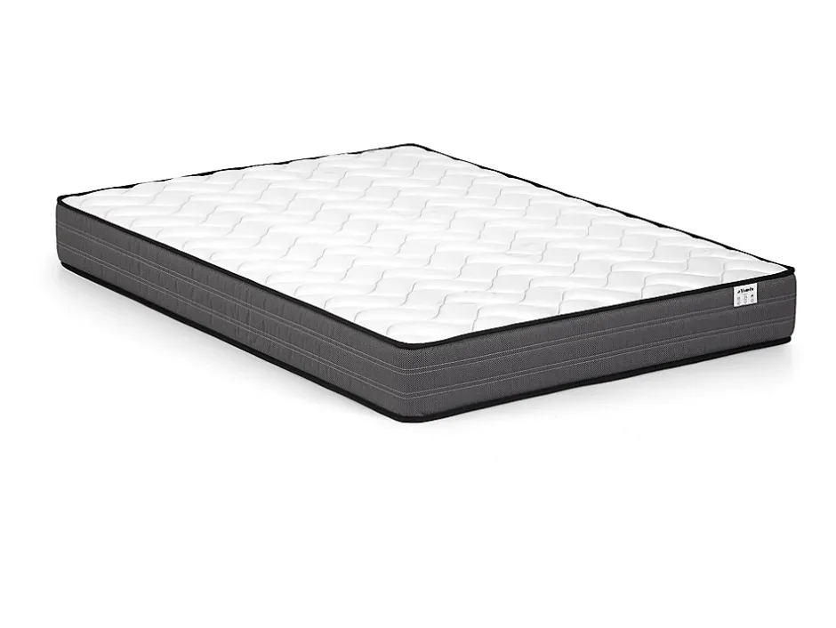 Vente-unique Lit 160 x 200 cm - Gris + Matelas - MARSDENIO Best
