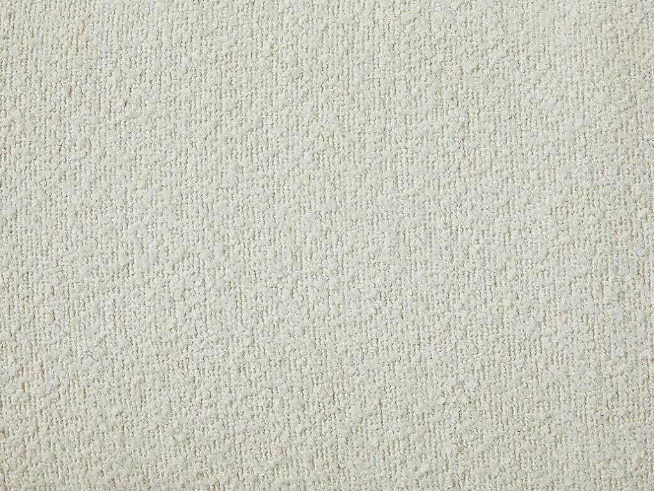 Vente-unique Lit 140 x 190 cm - Tissu bouclette - Beige - ISYDE