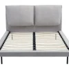 Vente-unique Lit 160 x 200 cm - Velours - Gris - IBEDIA Sale