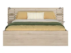 Vente-unique Lit 180 x 200 cm avec rangements - Coloris : Naturel + Sommier - TENALIA Hot
