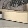 Vente-unique Lit 160 x 200 cm avec rangements - Coloris : Naturel - TENALIA II Hot
