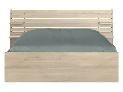 Vente-unique Lit 160 x 200 cm avec rangements - Coloris : Naturel - TENALIA II Hot
