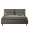 Ityhome Lit Antea avec sommier rembourré 160x210 simili cuir cappuccino Online