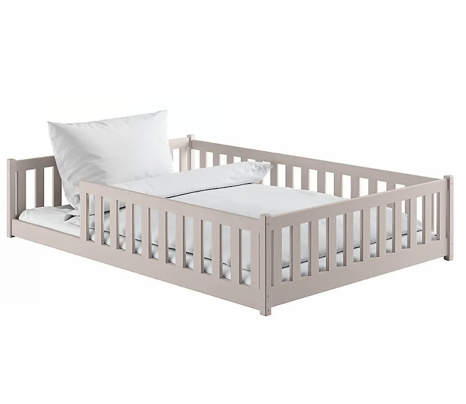 Enfant Petits-Meubles Lit au sol 140x200 sommier inclus Maya Cachemire