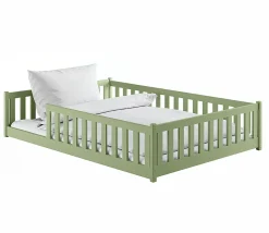 Petits-Meubles Lit au sol 140x200 sommier inclus Maya Olive New