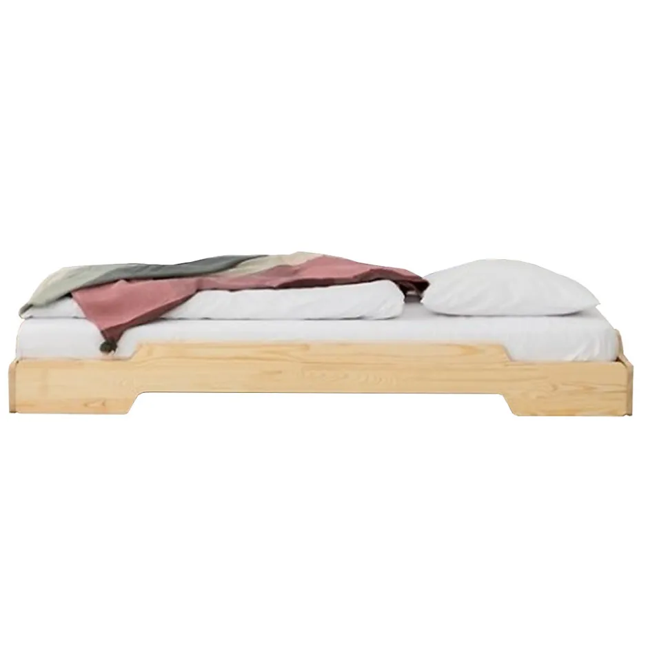 Enfant Petits-Meubles Lit au sol 90x190 sommier inclus Lola Bois