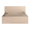 Vente-unique Lit avec 2 tiroirs 140 x 190 cm - coloris : Naturel et beige + Sommier - VELONA Sale