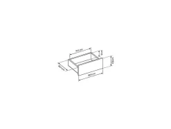 Vente-unique Lit avec chevets 160 x 200 cm - Avec LEDs - Coloris : Beige et naturel + Sommier + Matelas - LYORIMA