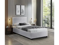 Habitat Et Jardin Lit avec coffre "Carla" 90 x 190 cm Blanc