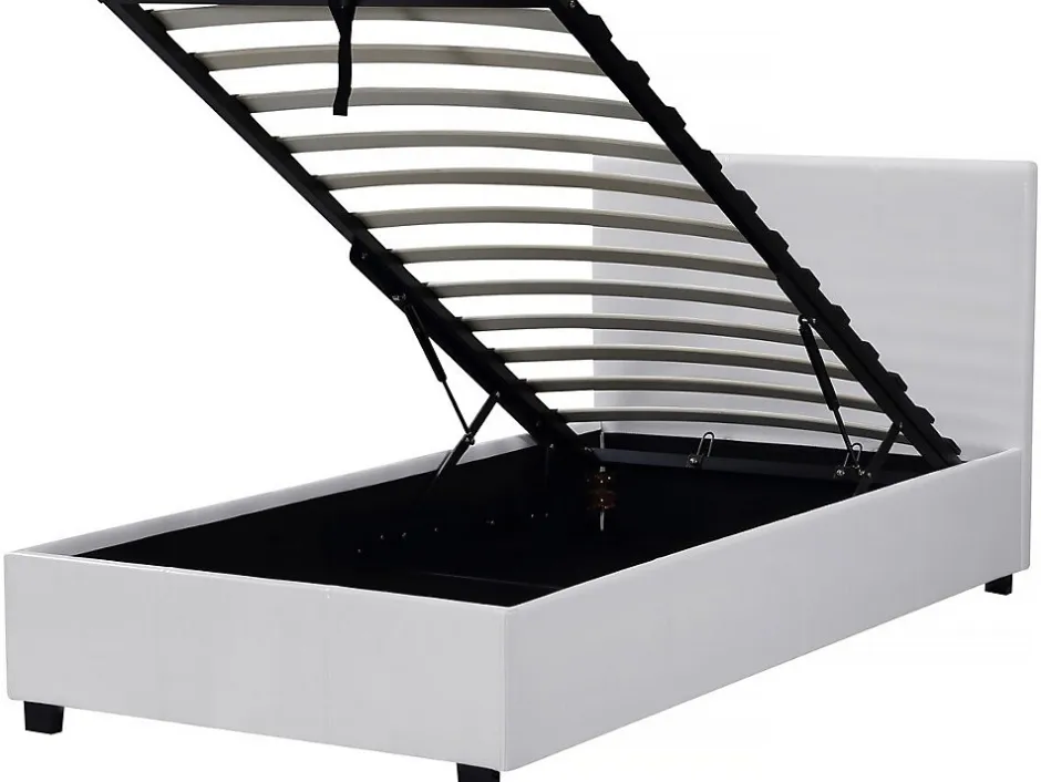 Habitat Et Jardin Lit avec coffre "Carla" 90 x 190 cm Blanc