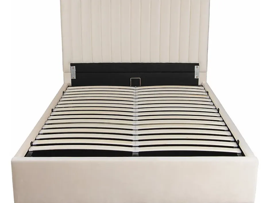Habitat Et Jardin Lit avec coffre "Mia" 160 x 200 cm Beige Clearance