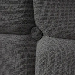 Okwish Lit avec rangement 140 x 200 cm - Lit Double avec 4 Tiroirs et LED - Lin Bois Métal - Sans Matelas - Gris