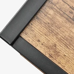 Okwish Lit avec rangement 90x200 cm - Lit Simple Cadre de Lit en Métal - avec Sommier à Lattes - Métal - Sans Matelas - Noir
