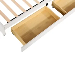 Okwish Lit avec rangement 140x200 cm - Lit double tête fleur - Velours - Sans Matelas - Beige Discount