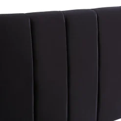 Okwish Lit avec Rangements 140x200, Lit Double Capitonné avec 2 Tiroirs, Velours Noir Online
