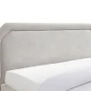 Vente-unique Lit avec tiroirs 160 x 200 cm - Tissu - Beige + Matelas - INASTO