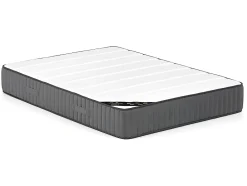 Vente-unique Lit avec tiroirs 180 x 200 cm - Tissu velours - Beige + Matelas - LEOPOLD New