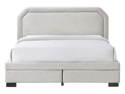 Vente-unique Lit avec tiroirs 180 x 200 cm - Tissu - Beige - INASTO Hot