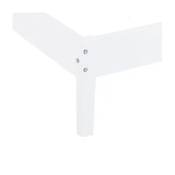 Weber Industries Lit avec tête à barreaux PARKER 160 x 200 cm / Blanc Best