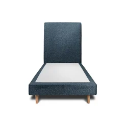 Sommeil De Plomb Lit avec tête de lit bouclette et sommier tapissier - Lit en bois massif Outlet