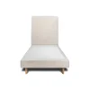 Sommeil De Plomb Lit avec tête de lit bouclette et sommier tapissier - Lit en bois massif