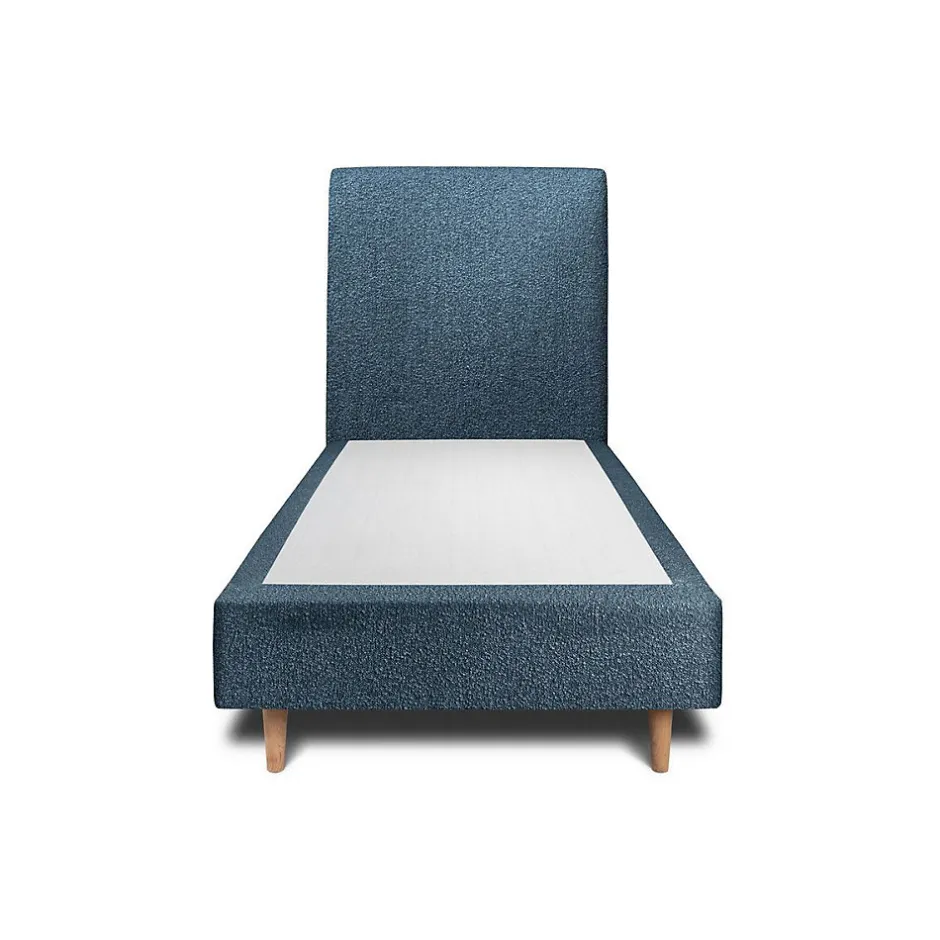 Sommeil De Plomb Lit avec tête de lit bouclette et sommier tapissier - Lit en bois massif