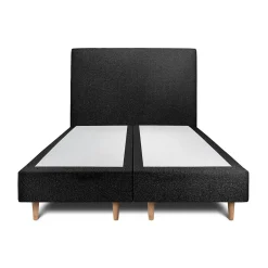 Sommeil De Plomb Lit avec tête de lit bouclette et sommier tapissier - Lit en bois massif