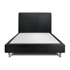 Sommeil De Plomb Lit avec tête de lit bouclette et sommier tapissier - Lit en bois massif
