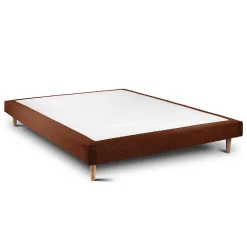 Sommeil De Plomb Lit avec tête de lit bouclette et sommier tapissier - Lit en bois massif