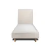 Sommeil De Plomb Lit avec tête de lit bouclette et sommier tapissier - Lit en bois massif