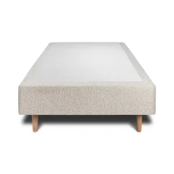 Sommeil De Plomb Lit avec tête de lit bouclette et sommier tapissier - Lit en bois massif
