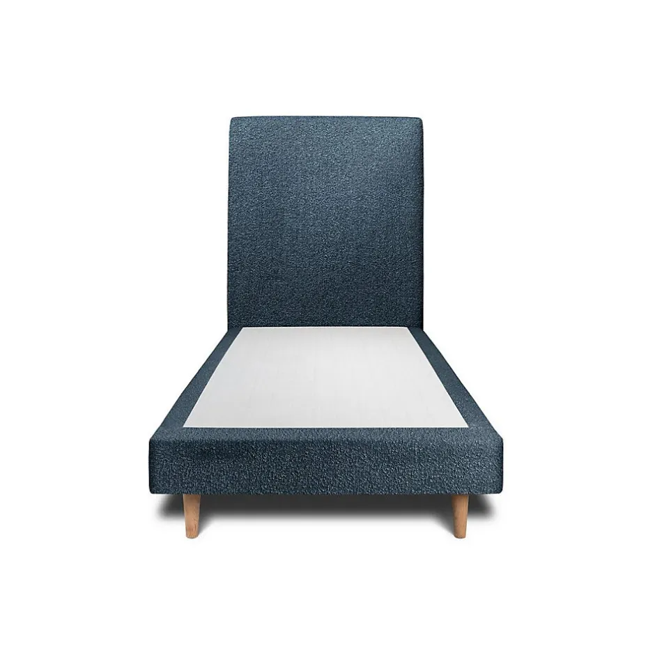 Sommeil De Plomb Lit avec tête de lit bouclette et sommier tapissier - Lit en bois massif Clearance