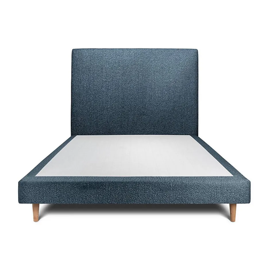 Sommeil De Plomb Lit avec tête de lit bouclette et sommier tapissier - Lit en bois massif