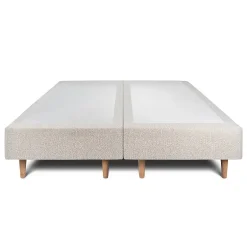 Sommeil De Plomb Lit avec tête de lit bouclette et sommier tapissier - Lit en bois massif Hot