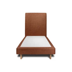 Sommeil De Plomb Lit avec tête de lit bouclette et sommier tapissier - Lit en bois massif Hot