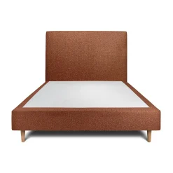 Sommeil De Plomb Lit avec tête de lit bouclette et sommier tapissier - Lit en bois massif
