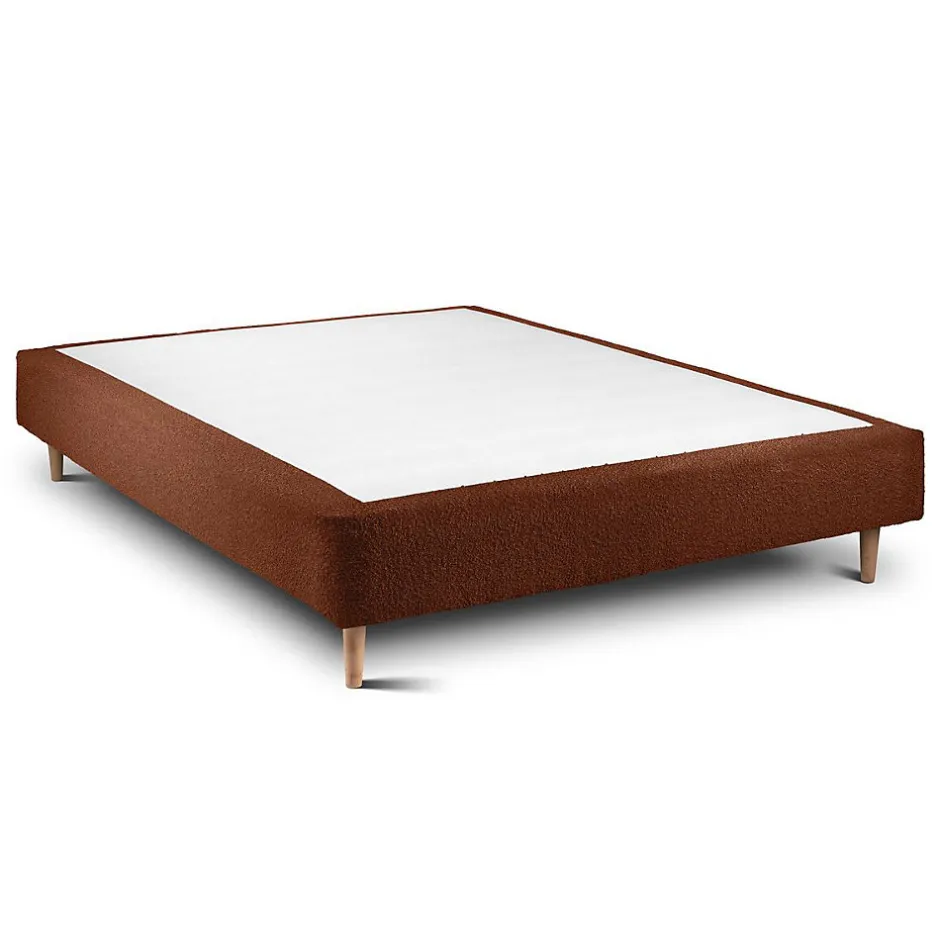 Sommeil De Plomb Lit avec tête de lit bouclette et sommier tapissier - Lit en bois massif