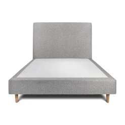 Sommeil De Plomb Lit avec tête de lit bouclette et sommier tapissier - Lit en bois massif