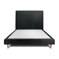 Sommeil De Plomb Lit avec tête de lit bouclette et sommier tapissier - Lit en bois massif Best
