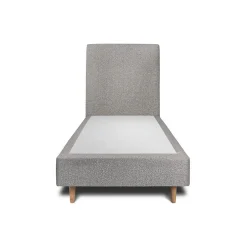 Sommeil De Plomb Lit avec tête de lit bouclette et sommier tapissier - Lit en bois massif