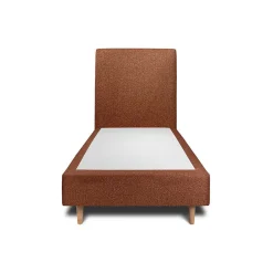 Sommeil De Plomb Lit avec tête de lit bouclette et sommier tapissier - Lit en bois massif