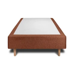 Sommeil De Plomb Lit avec tête de lit bouclette et sommier tapissier - Lit en bois massif