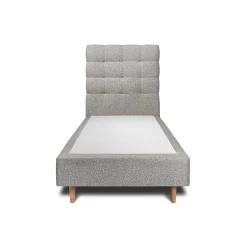 Sommeil De Plomb Lit avec tête de lit capitonnée et sommier tapissier - Lit en bois massif