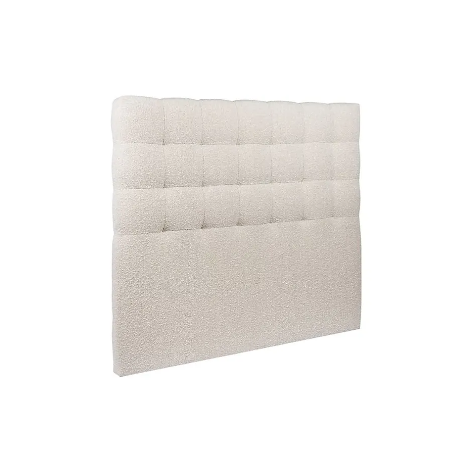 Sommeil De Plomb Lit avec tête de lit capitonnée et sommier tapissier - Lit en bois massif Online