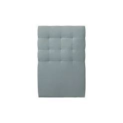 Sommeil De Plomb Lit avec tête de lit capitonnée velours et sommier - Lit en bois massif