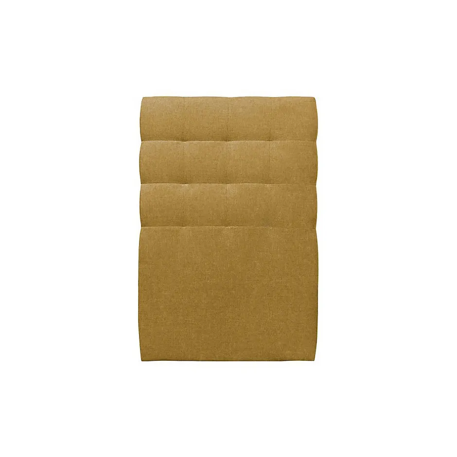 Sommeil De Plomb Lit avec tête de lit capitonnée tissu et sommier kit - Lit en bois massif