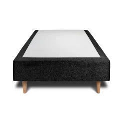 Sommeil De Plomb Lit avec tête de lit capitonnée et sommier tapissier - Lit en bois massif New