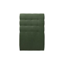 Sommeil De Plomb Lit avec tête de lit capitonnée tissu et sommier tapissier - Lit en bois massif