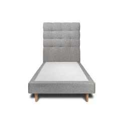 Sommeil De Plomb Lit avec tête de lit capitonnée et sommier tapissier - Lit en bois massif